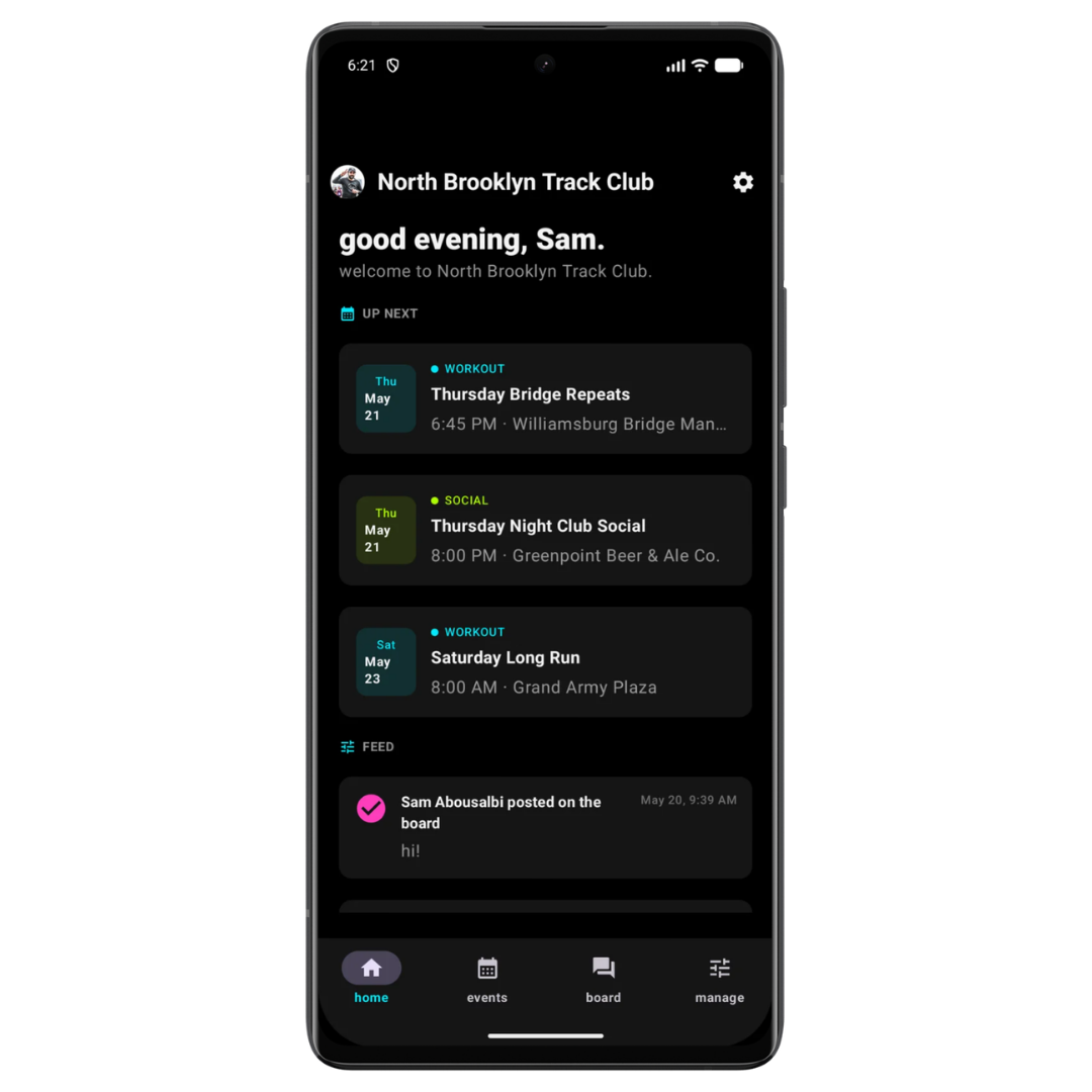 Pacely app on an Android phone